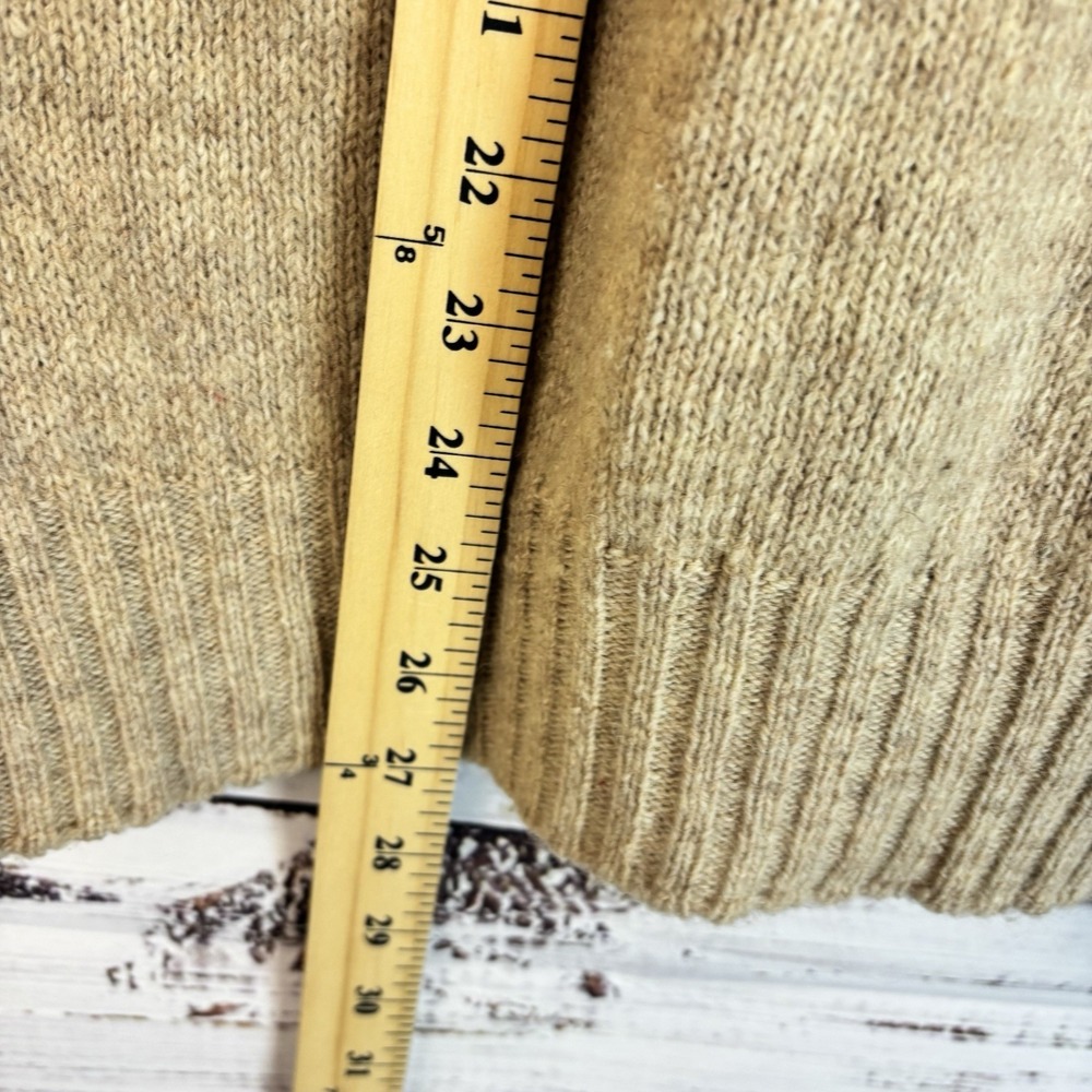 Vintage Wool Sweater Vest XL Beige Fair Isle Buttons Preppy Academia Cabincore - Picture 7 of 8